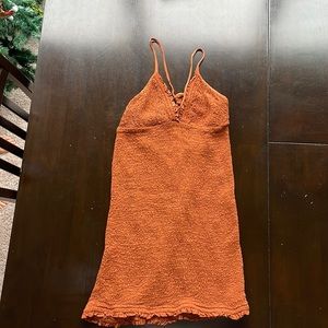 Brown anthropologie dress size s